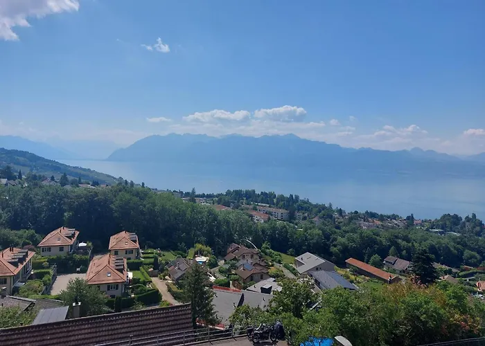 Sweet Avec Vue Incroyable Leman! A L'entree Du Lavaux Et Proche Lausanne Appartement Belmont-sur-Lausanne