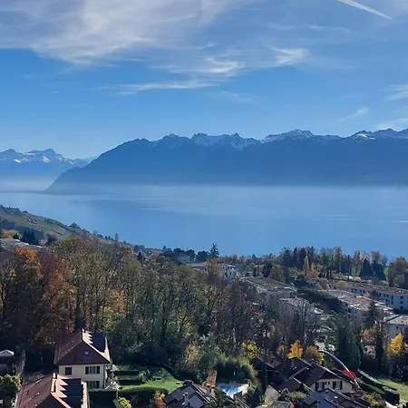 Apartamento Sweet Avec Vue Incroyable Leman! A L'entree Du Lavaux Et Proche Lausanne Belmont-sur-Lausanne